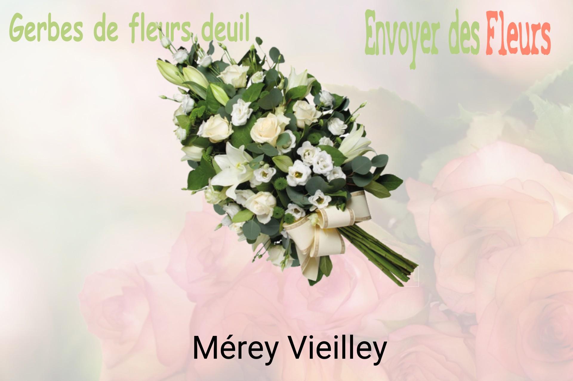 Gerbe de fleurs de deuil livrée à Mérey-Vieilley